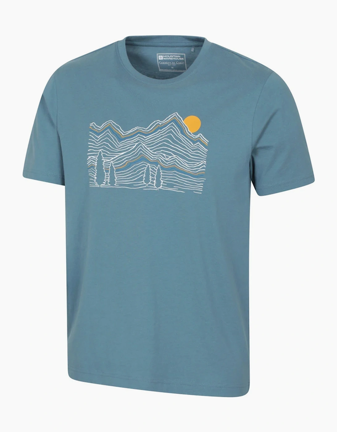 Mountain Warehouse Mens Linear Organic T-Shirt