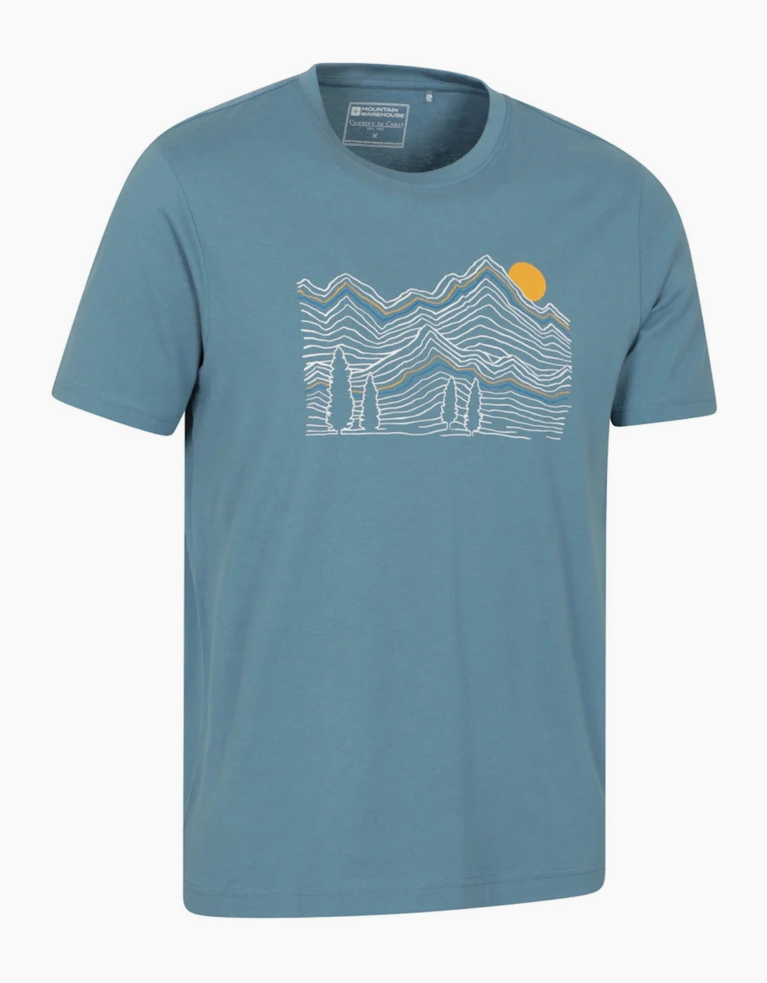 Mountain Warehouse Mens Linear Organic T-Shirt