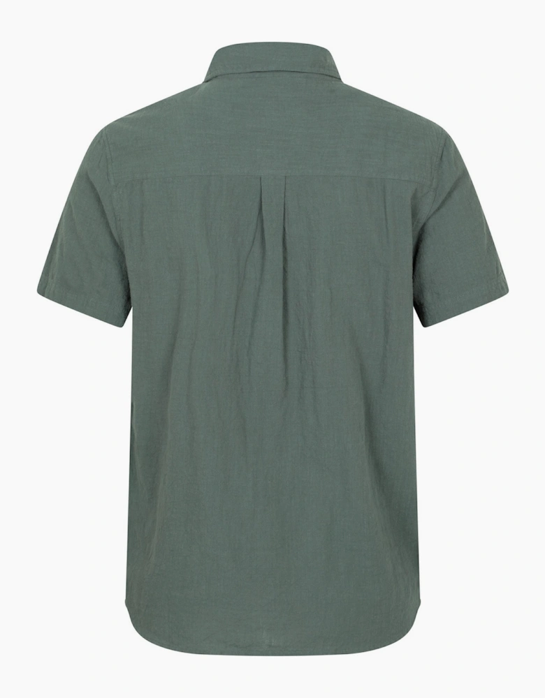 Mountain Warehouse Mens Palm Textured Short-Sleeved Shirt