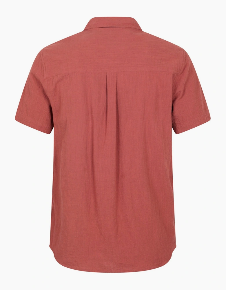 Mountain Warehouse Mens Palm Textured Short-Sleeved Shirt