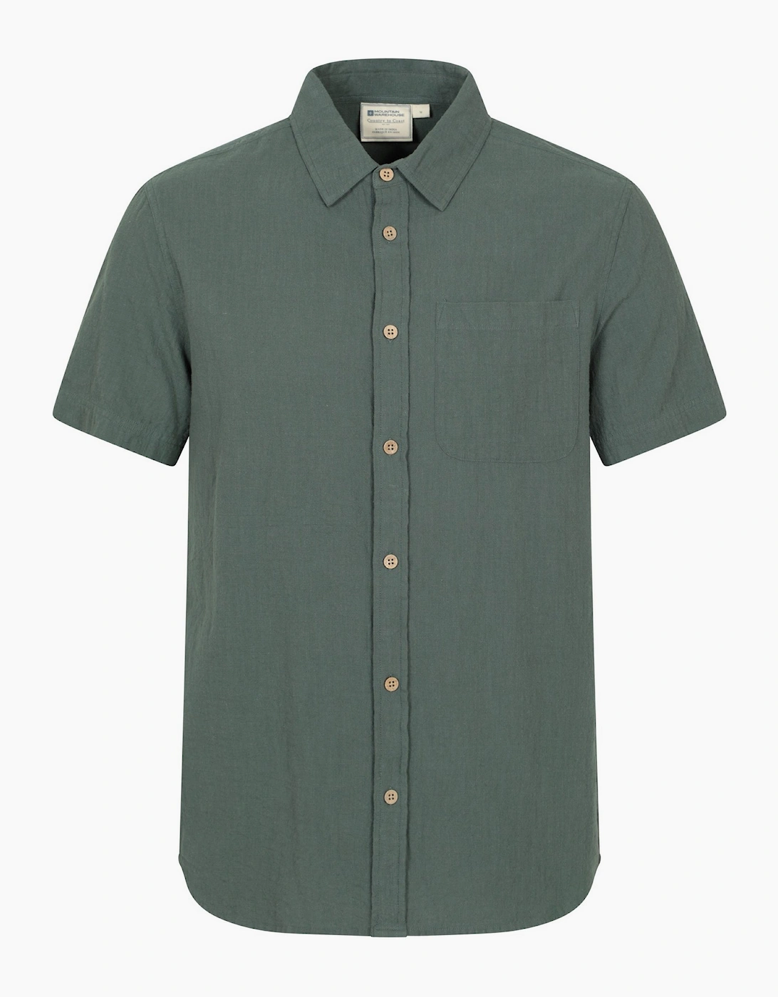 Mountain Warehouse Mens Palm Textured Short-Sleeved Shirt, 5 of 4