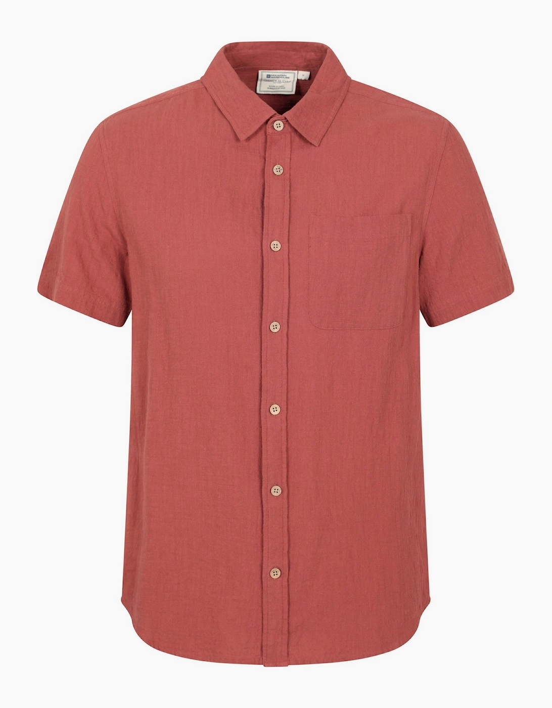 Mountain Warehouse Mens Palm Textured Short-Sleeved Shirt, 5 of 4