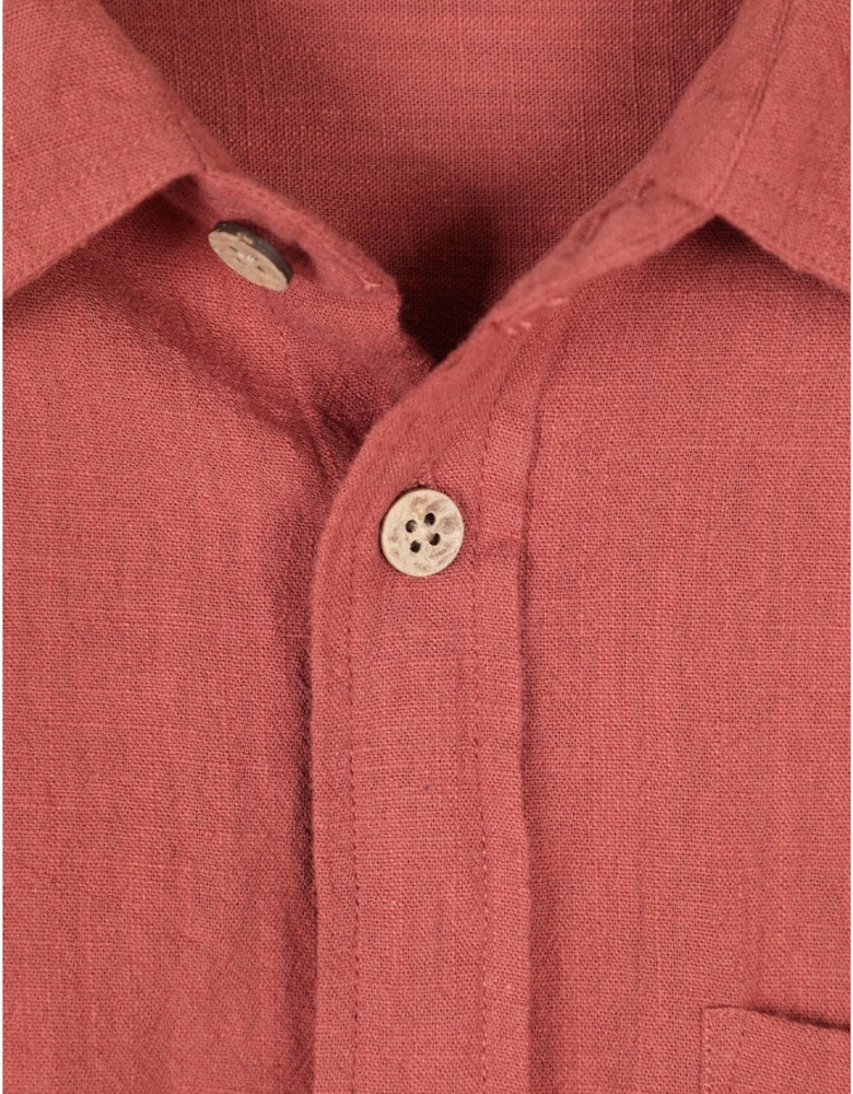 Mountain Warehouse Mens Palm Textured Short-Sleeved Shirt