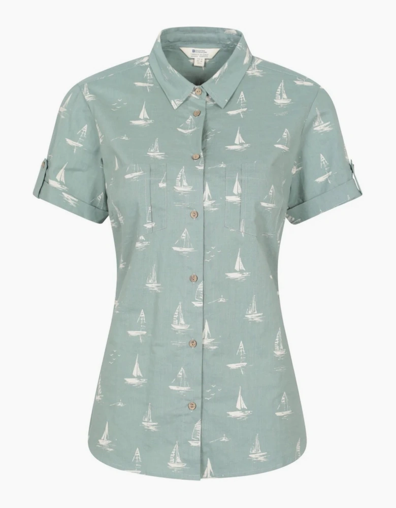 Mountain Warehouse Womens/Ladies Coconut Sailboat Short-Sleeved Shirt