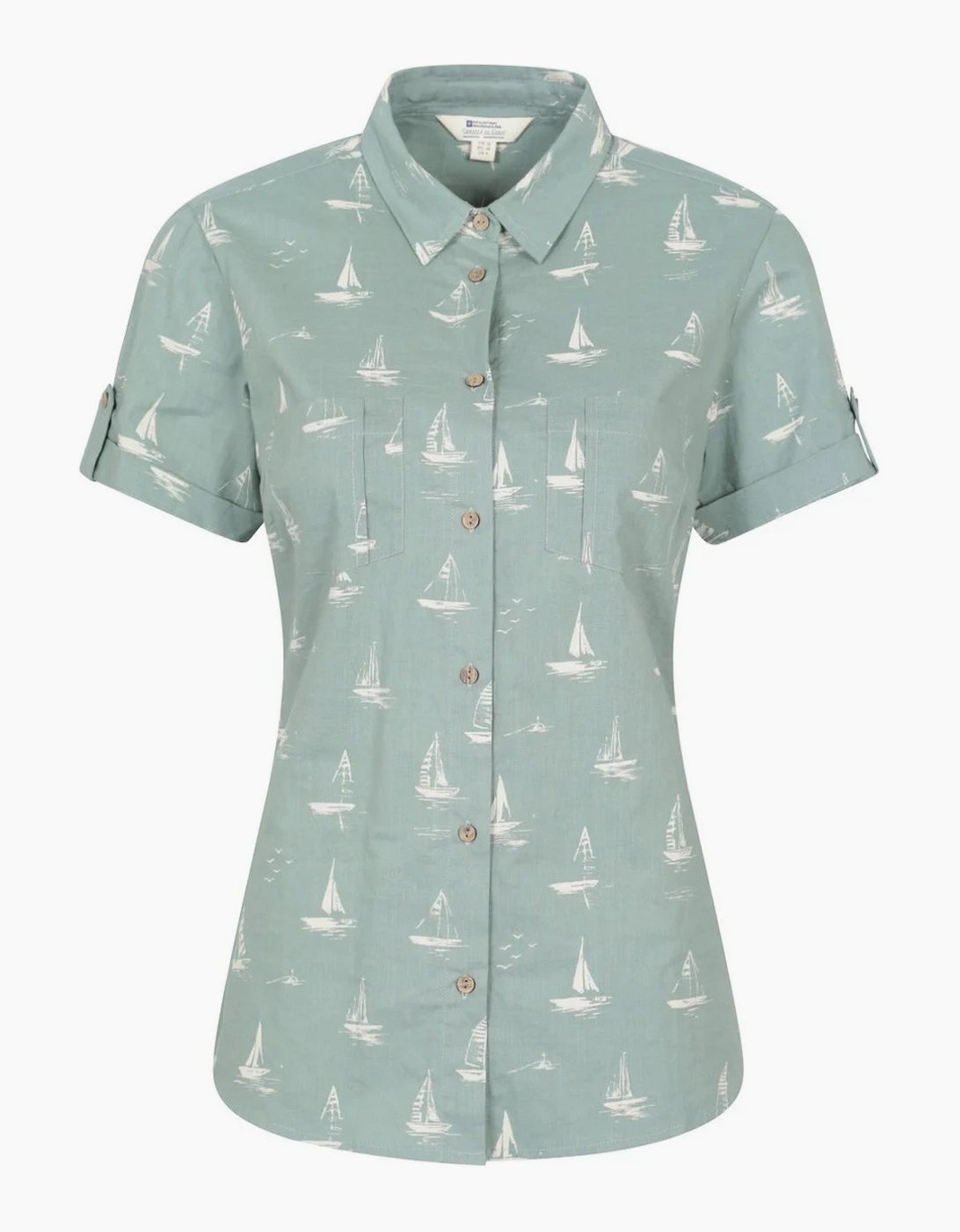 Mountain Warehouse Womens/Ladies Coconut Sailboat Short-Sleeved Shirt, 5 of 4