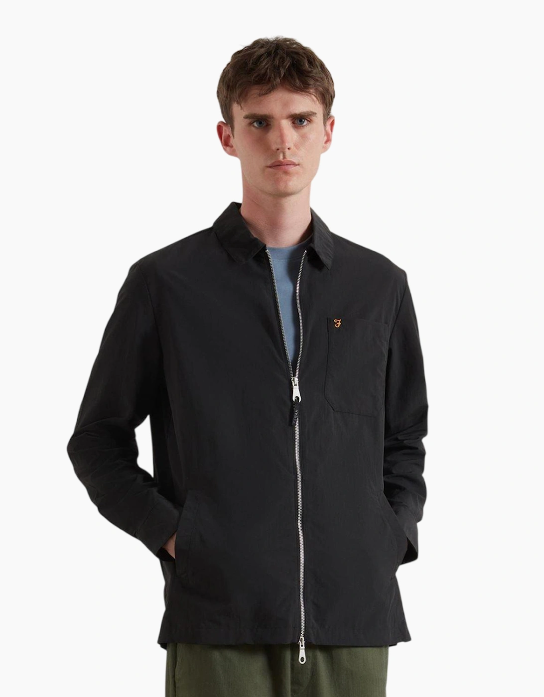 Farah Men's Black Overshirt  S