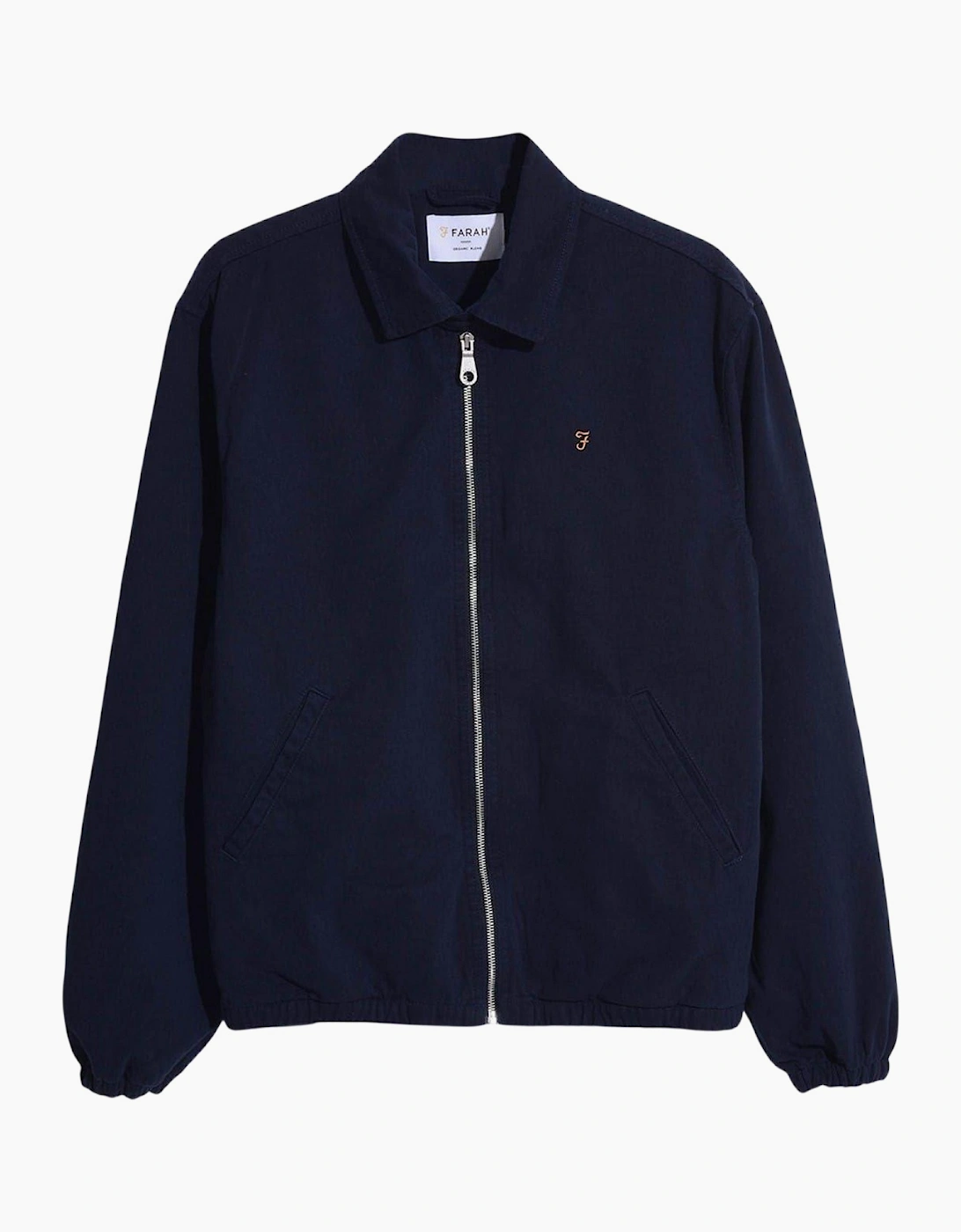 Farah Men's Navy Cane Overshirt  Xxl