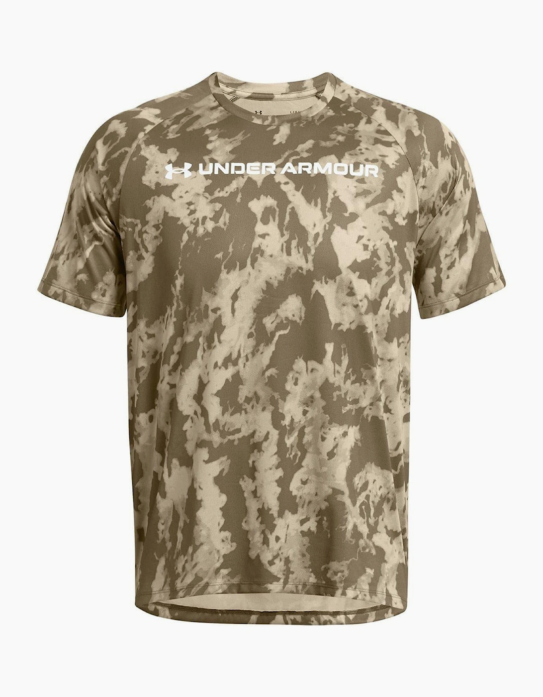 Under Armour Men's Green Camo Technical Regular T-Shirt  36 S