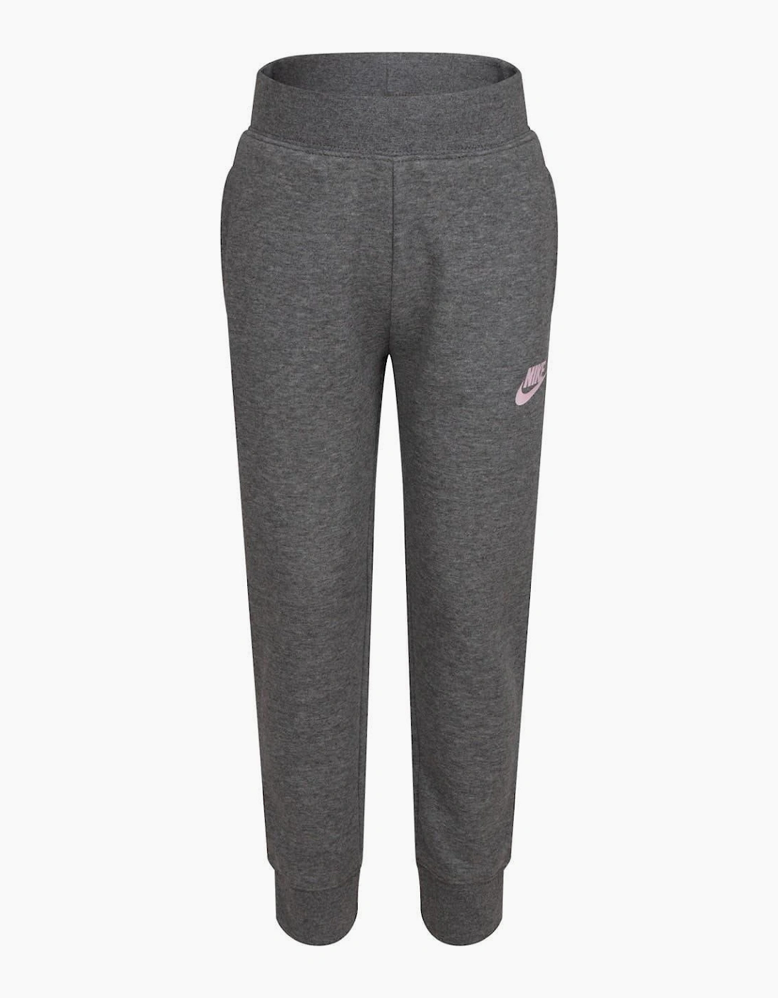 Nike Unisex Grey Girls Fleece Logo Jogging Bottoms  Size 4-5 Years Kids