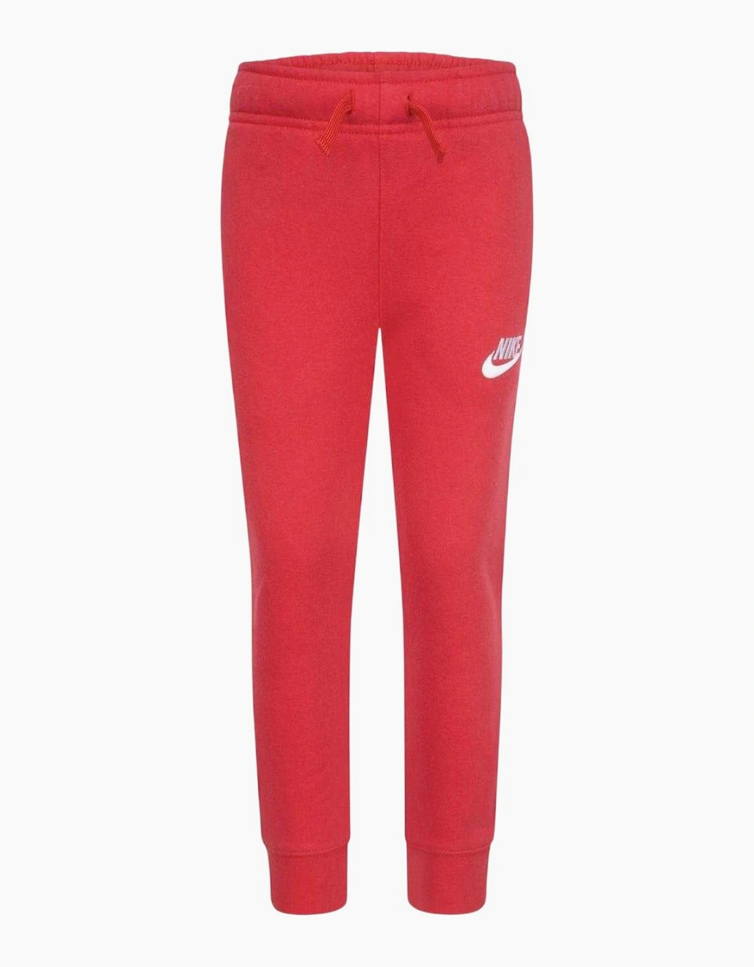Nike Unisex Red Childrens/ Fleece Logo Jogging Bottoms  5 Years/6 Years Size 5-6 Years Kids