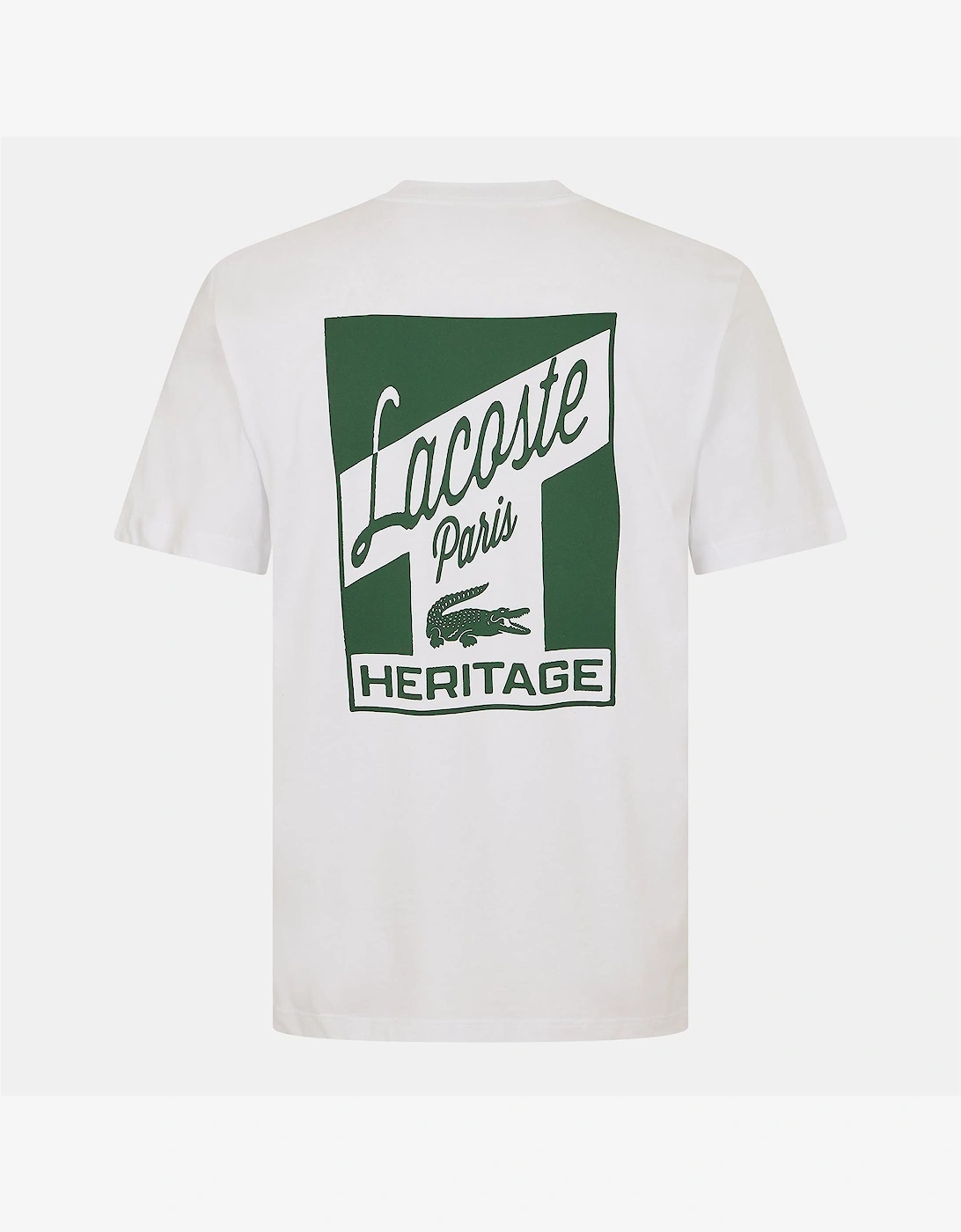 Lacoste Lacoste Men's Crocodile Print Graphic Backpack - White