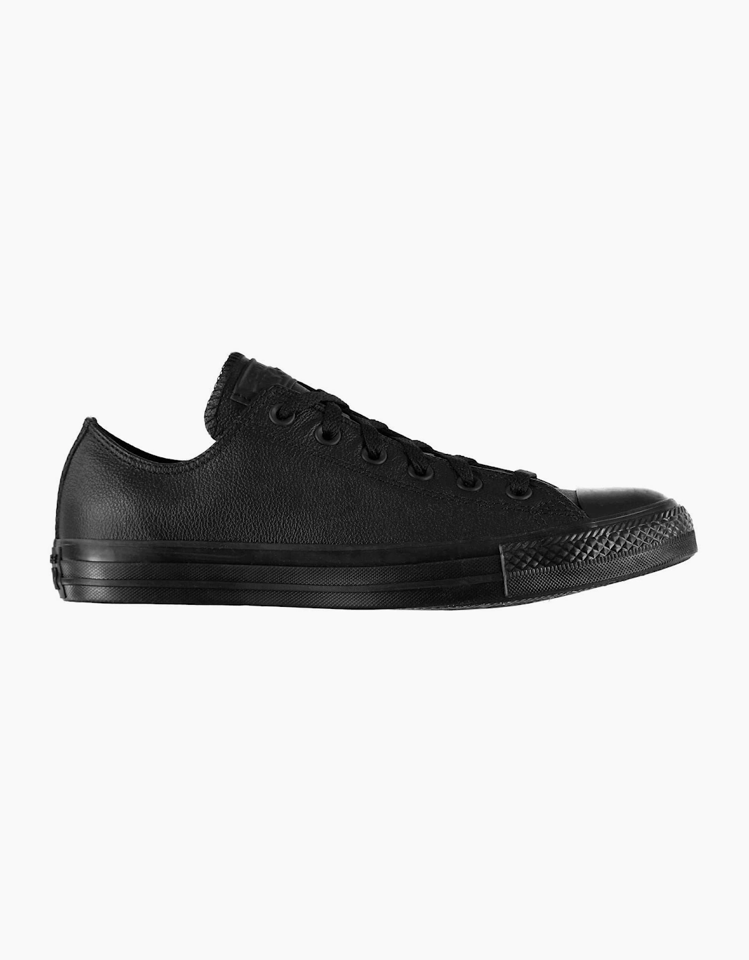 Converse Chuck Taylor Men's Black Chuck Taylor All Star Mono Leather Trainers - Size: 10.5 45.5