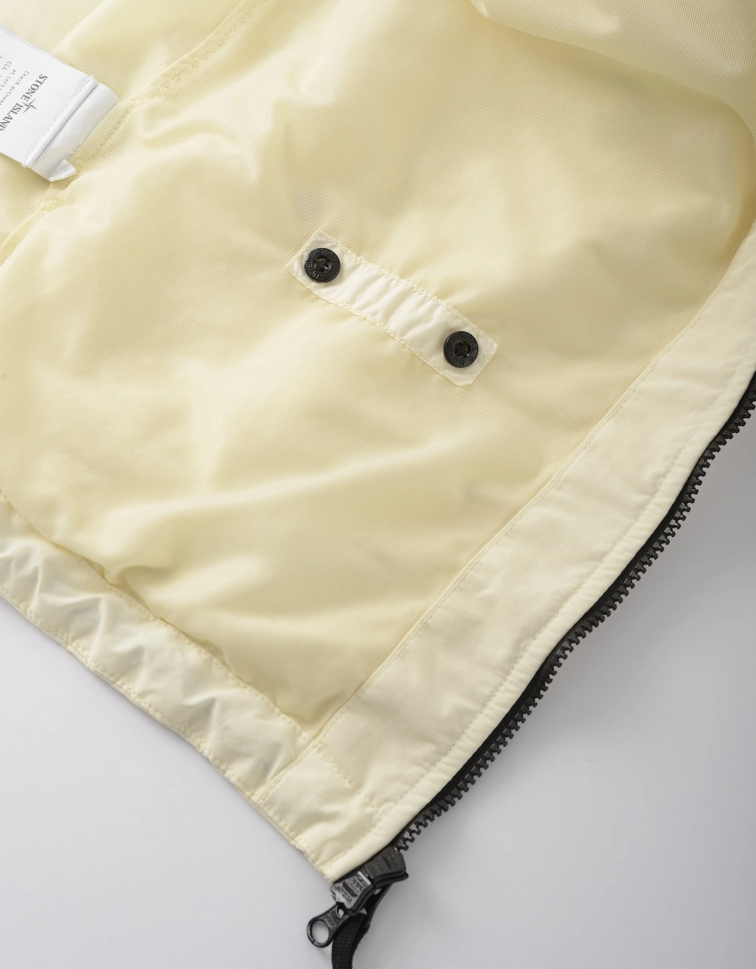 Hooded 4100001 Crinkle Reps Ny Jacket Ivory/Yellow