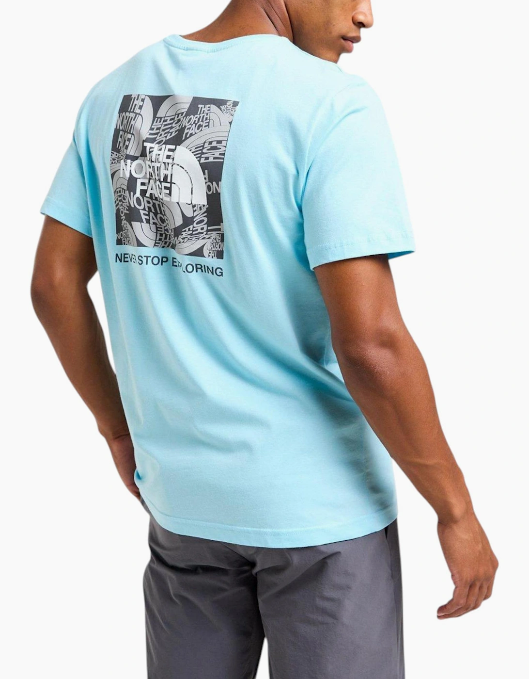 The North Face Mens T Shirt Box Exploration Crew Neck Graphic Print Summer Tee