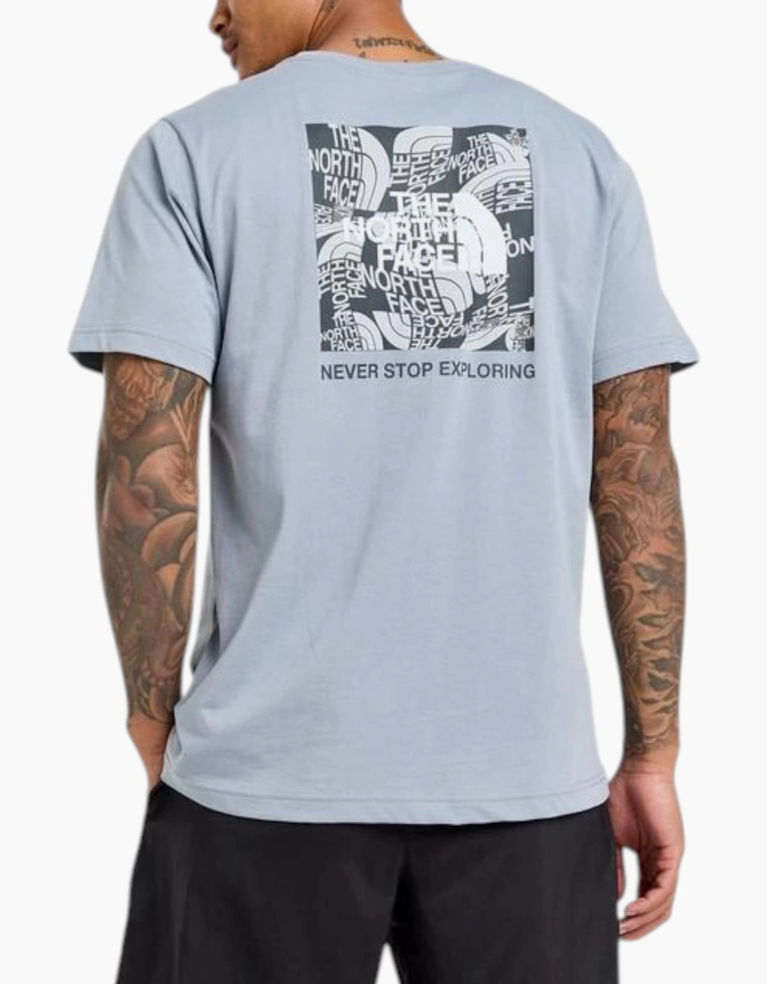 The North Face Mens T Shirt Box Exploration Crew Neck Graphic Print Summer Tee