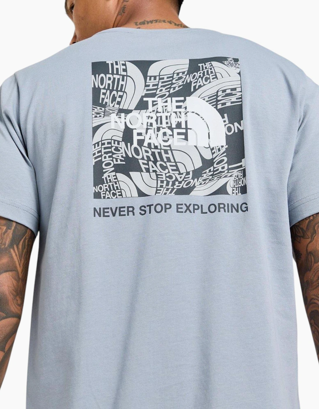 The North Face Mens T Shirt Box Exploration Crew Neck Graphic Print Summer Tee