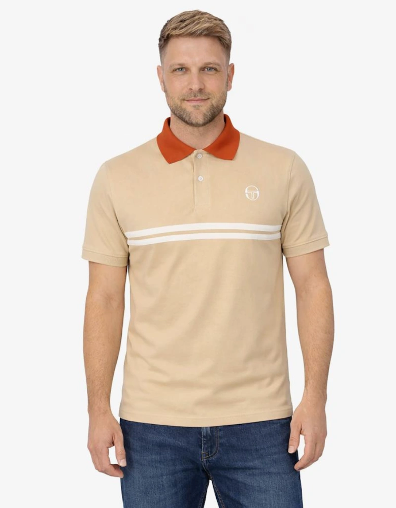 Sergio Tacchini Supermac Polo Shirt Mojave Desert/Rooibos Tea/Gardenia
