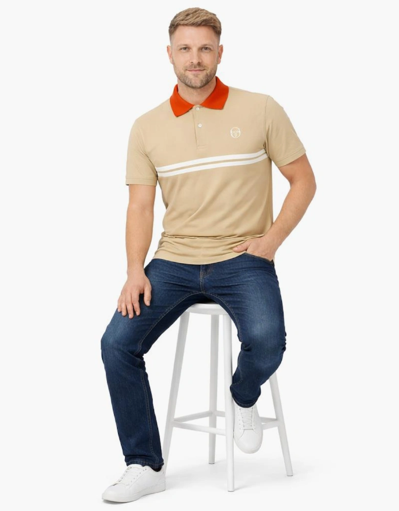 Sergio Tacchini Supermac Polo Shirt Mojave Desert/Rooibos Tea/Gardenia