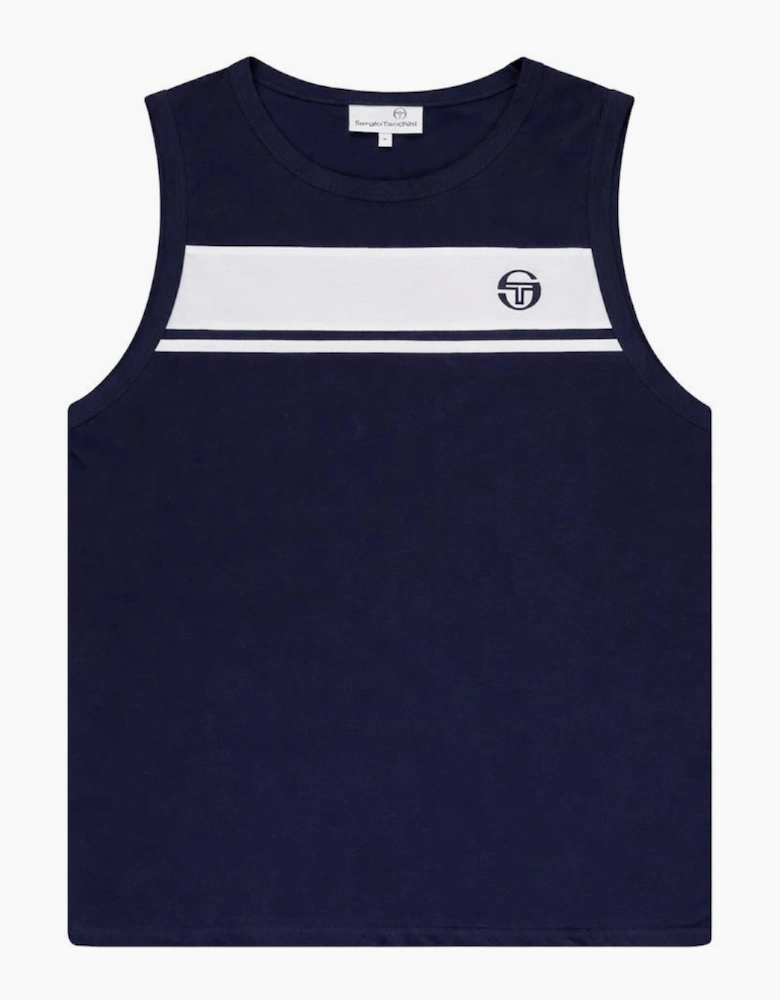 Sergio Tacchini Damarindo Vest Maritime Blue/White