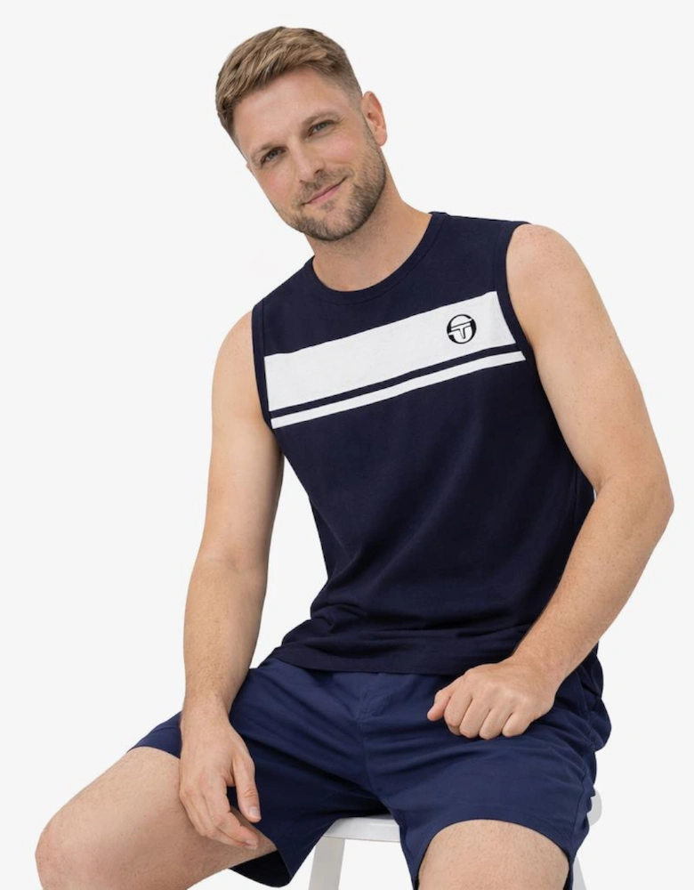 Sergio Tacchini Damarindo Vest Maritime Blue/White