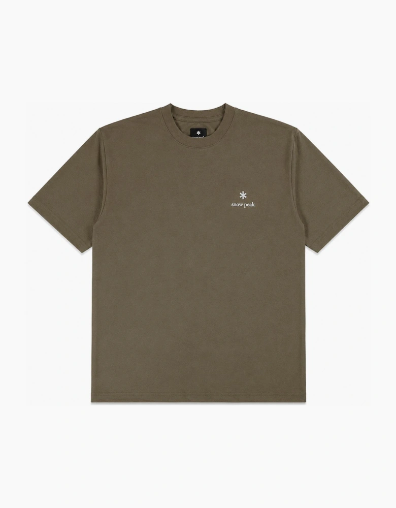 Snow Peak Logo T-Shirt Dark Beige