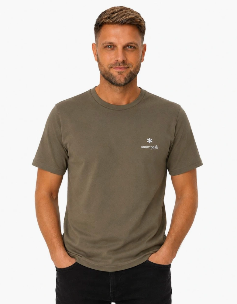 Snow Peak Logo T-Shirt Dark Beige