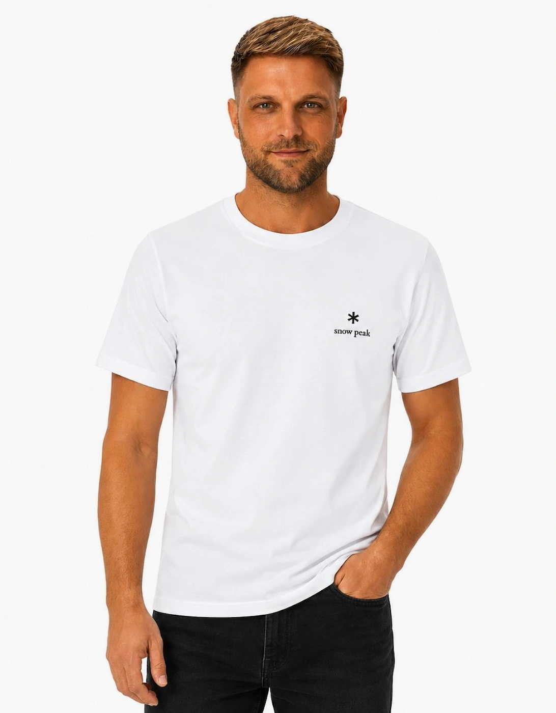 Snow Peak Logo T-Shirt Off White