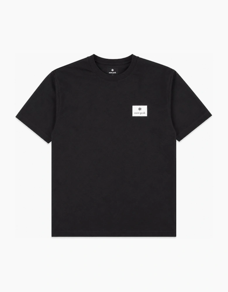 Snow Peak Square Logo T-Shirt Black