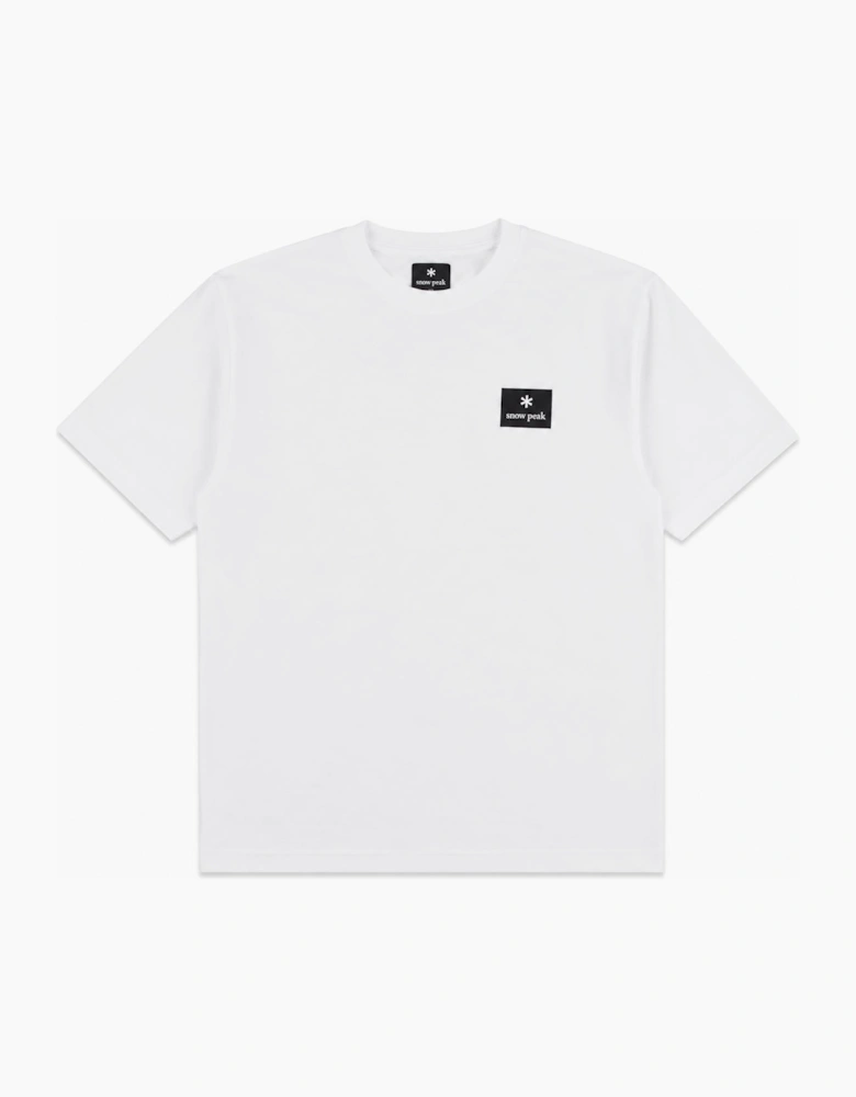 Snow Peak Square Logo T-Shirt Off White