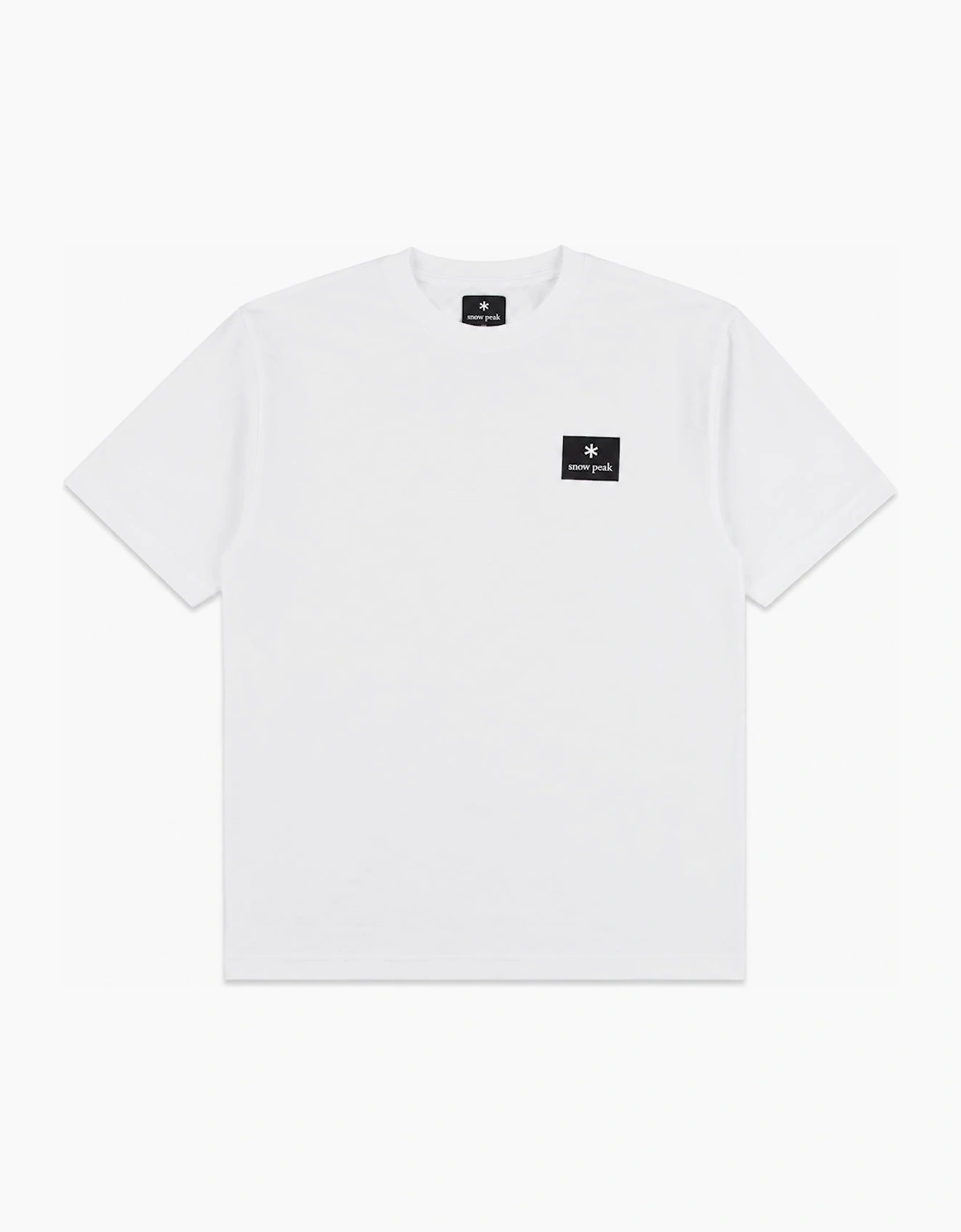 Snow Peak Square Logo T-Shirt Off White