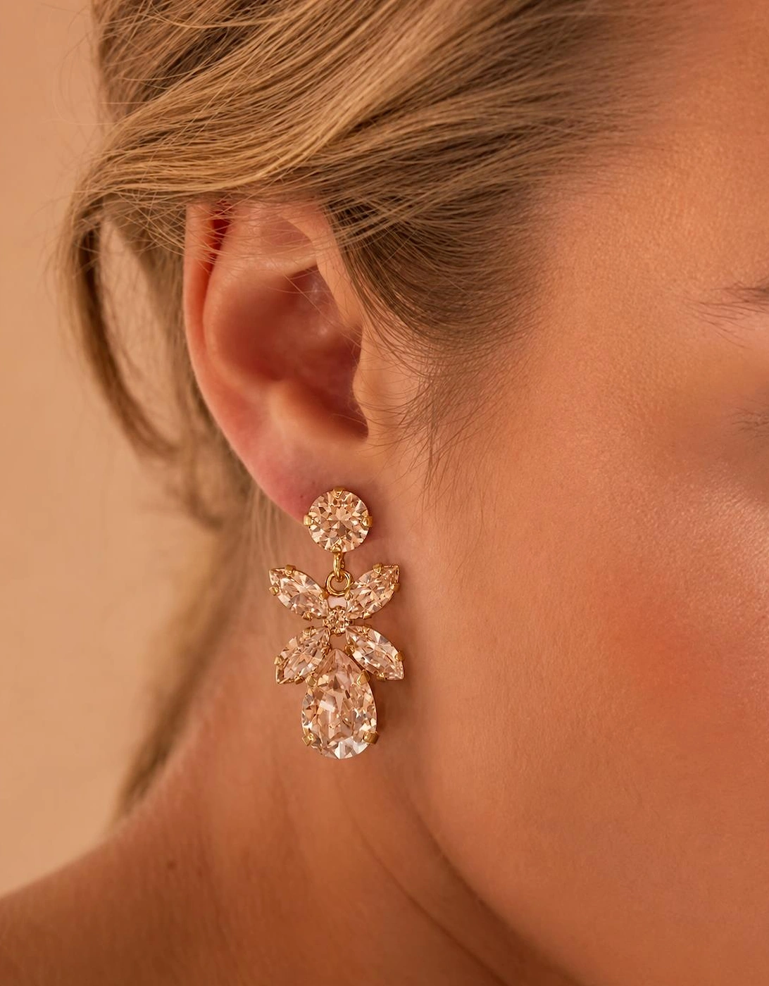 Mini dione earrings in silk