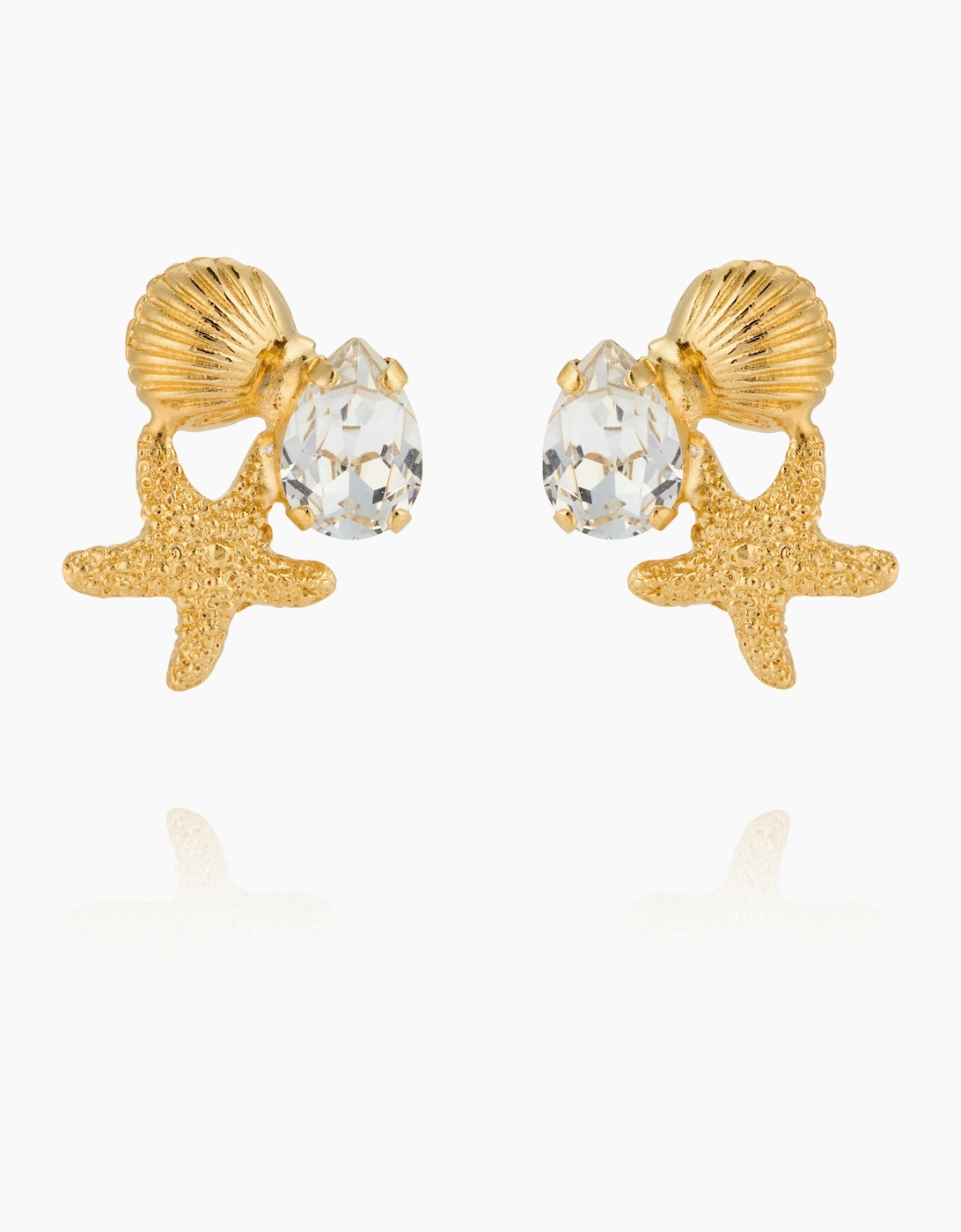 Seascape earrings in crystal