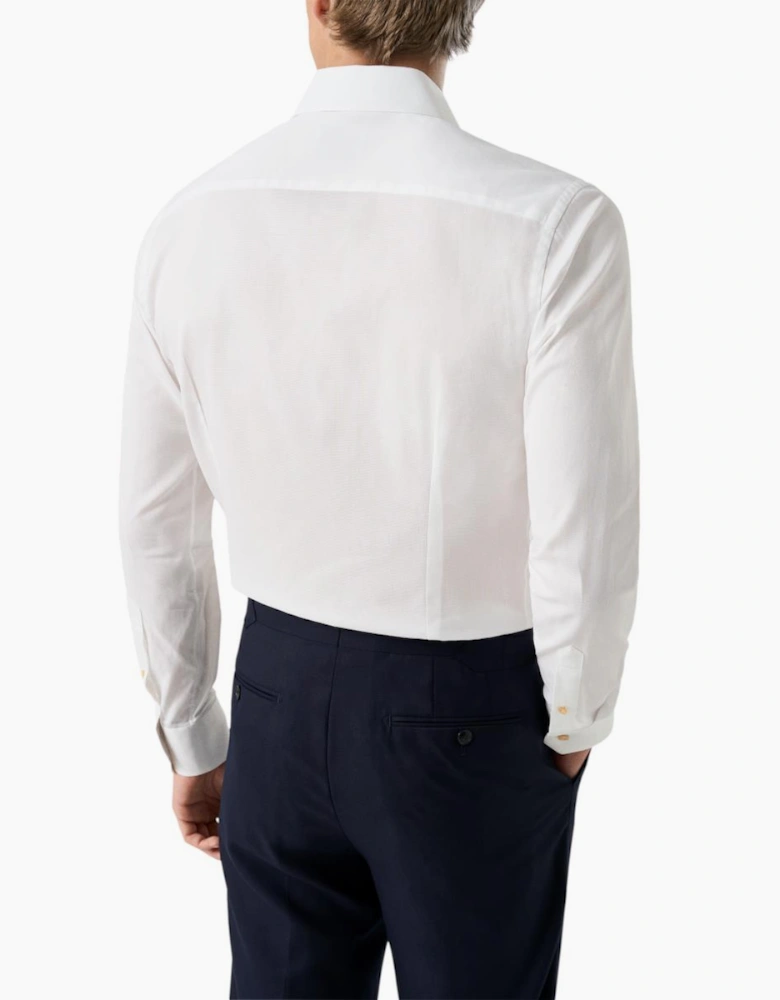 Eton Semi Solid Effect Slim Shirt 00 White