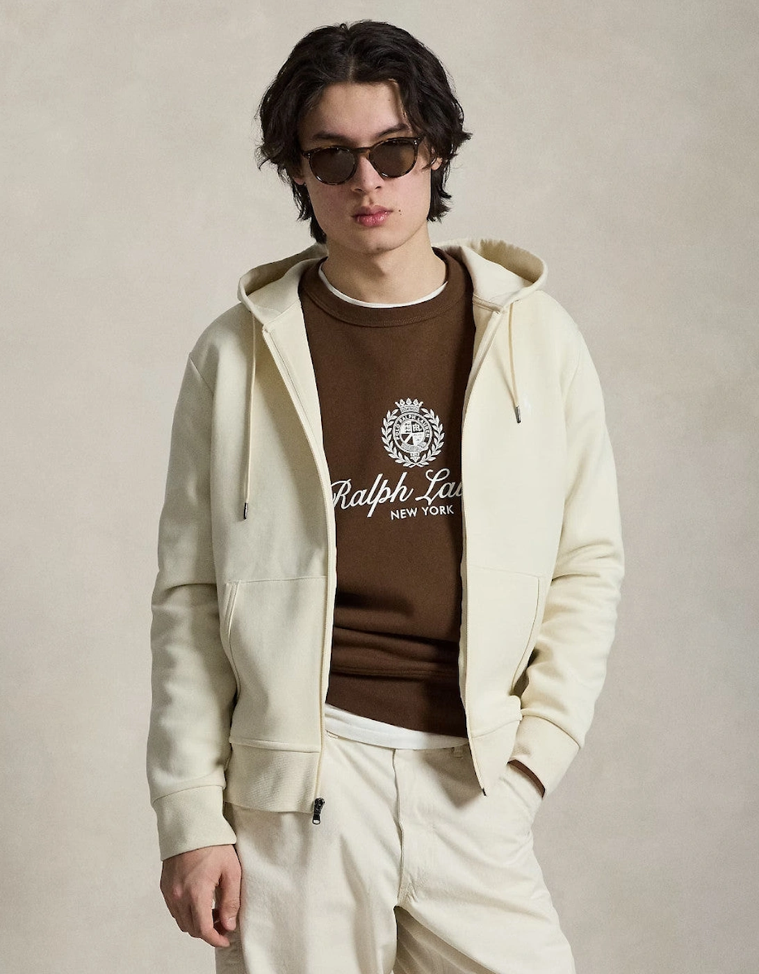 Polo Ralph Lauren Full Zip Hoody 510 Guide Cream