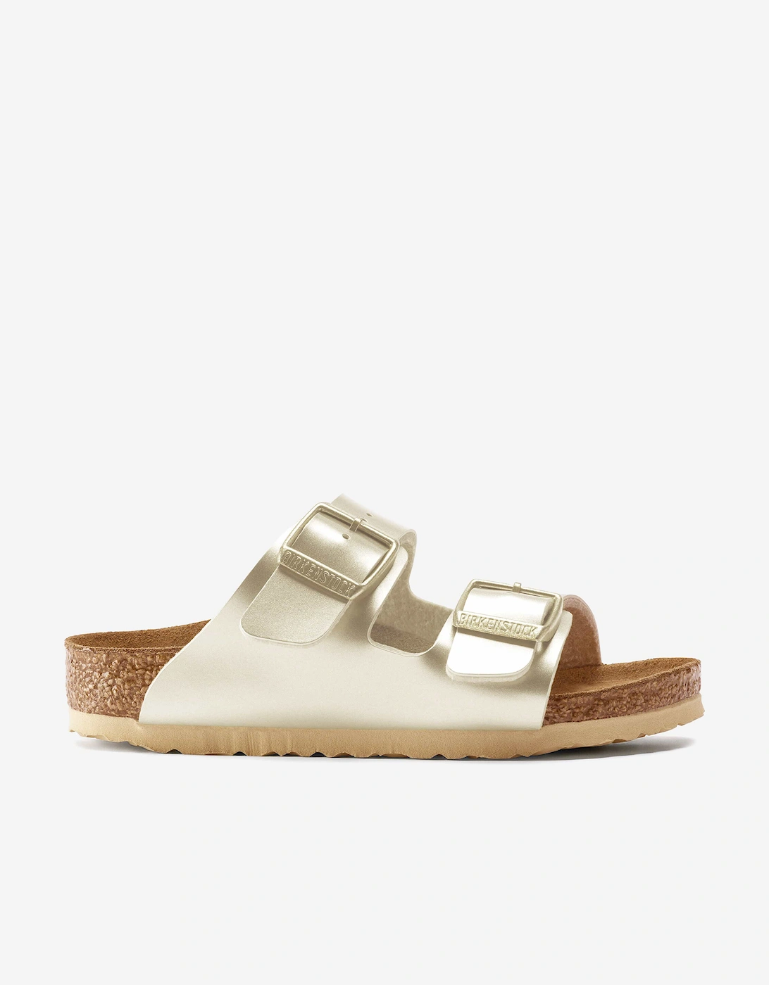 BIRKENSTOCK Girls Arizona Classic Metallic Sandals in Gold