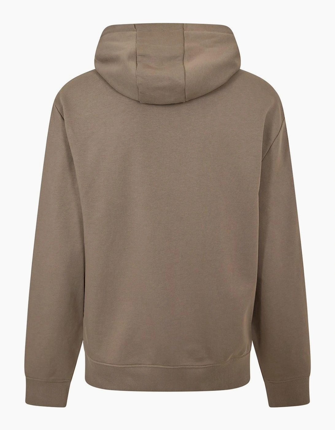 Hooded Neck Drop Shoulder Sweatshirt