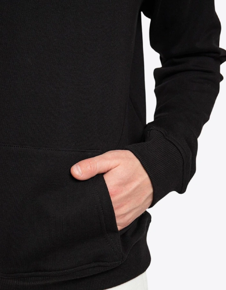 Balmain Collar Logo Print Sweatshirt in Black