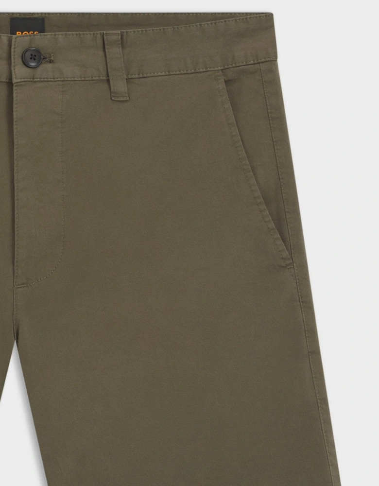 BOSS Orange Slim Fit Mens Chino Shorts - Bright Green 325
