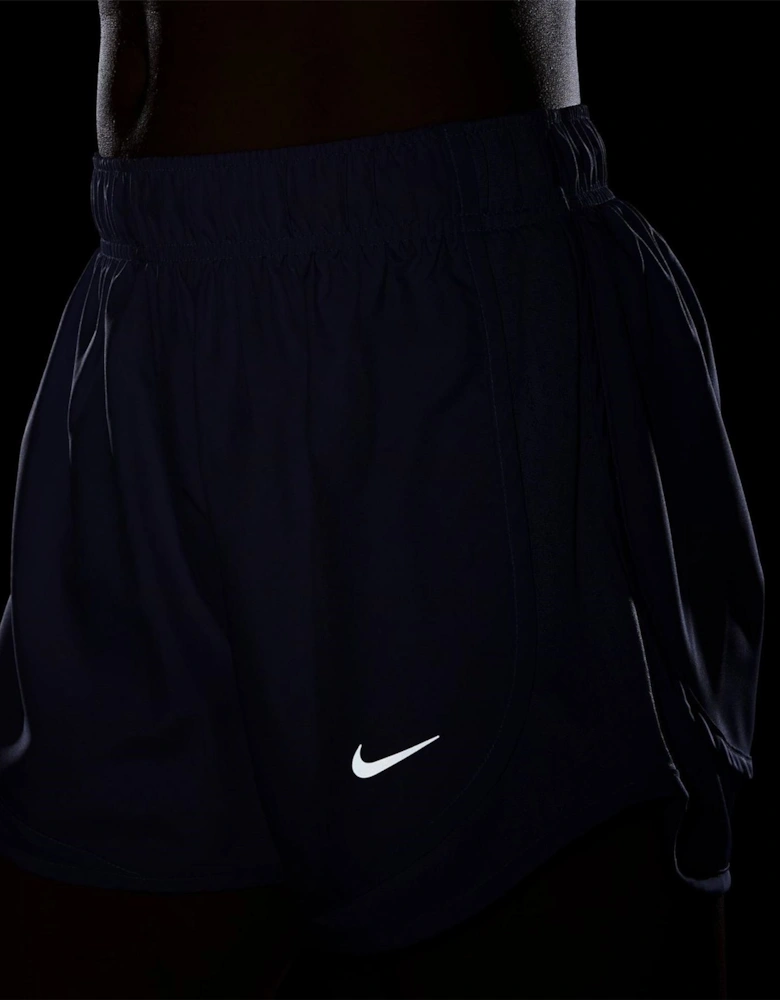 Womens Dri FIT Mid Rise Brief Lined Running Shorts