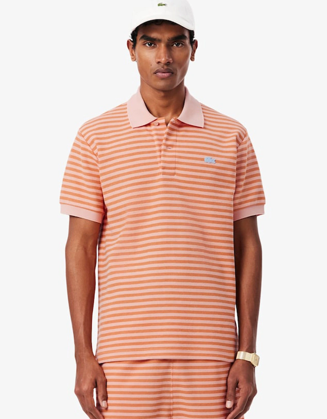 Lacoste Classic Fit Textured Striped Polo Shirt, 2 of 1