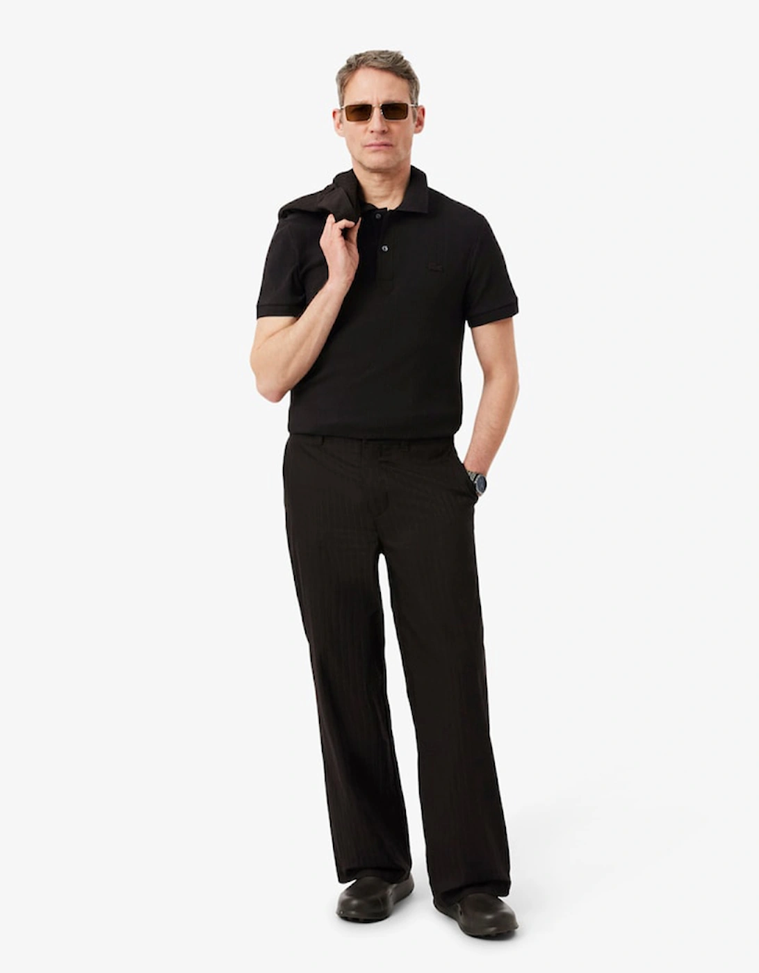 Lacoste Regular Fit Ribbed Knit Polo Shirt, 2 of 1