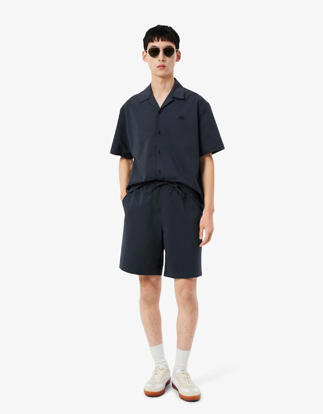 Lacoste Cotton Seersucker Shorts, 2 of 1
