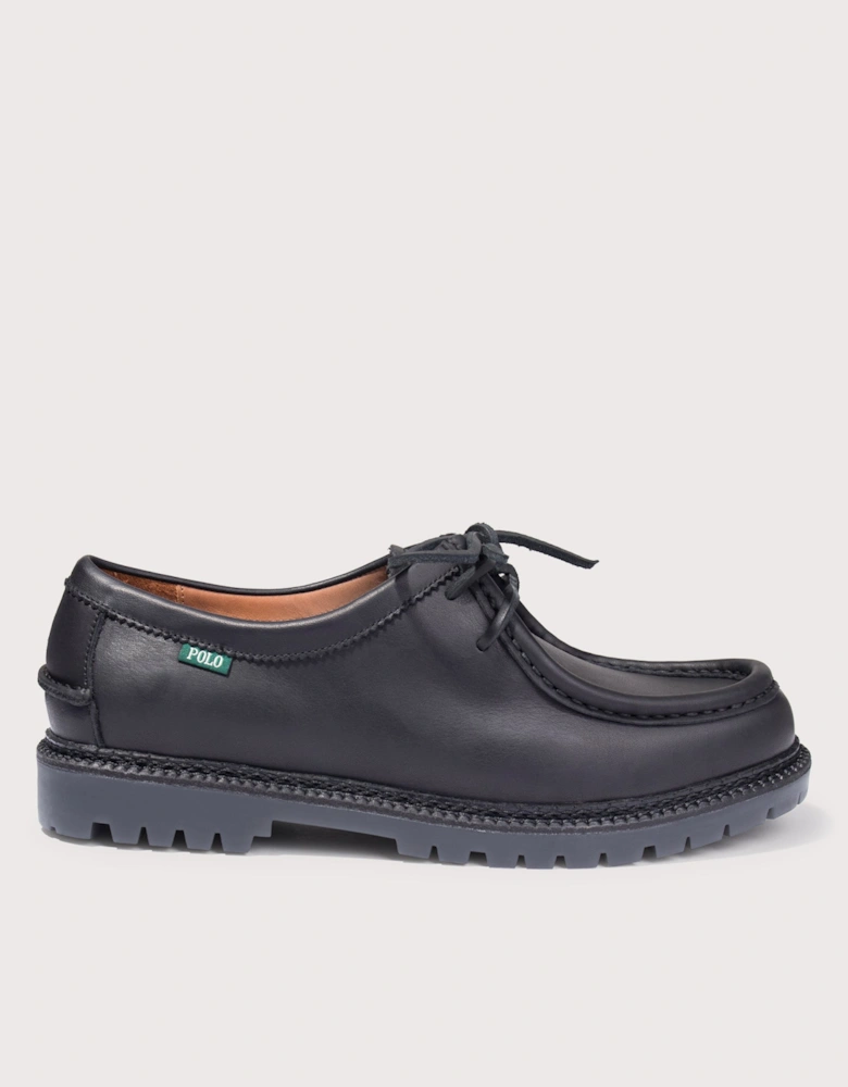 Jett Lug-Sole Leather Moc-Toe Shoes