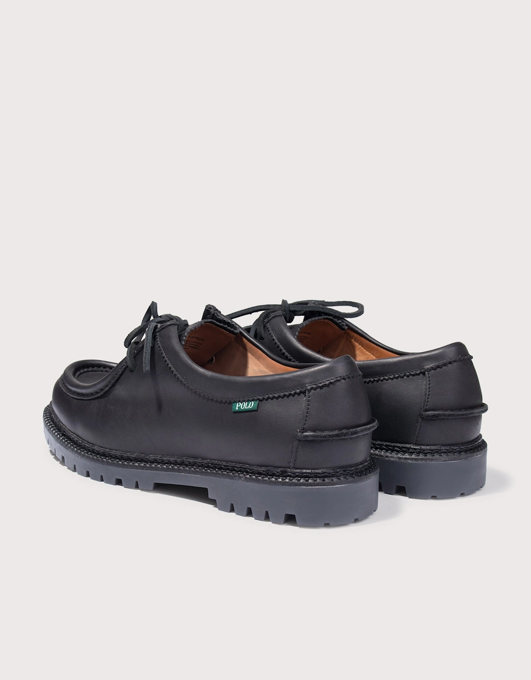 Jett Lug-Sole Leather Moc-Toe Shoes