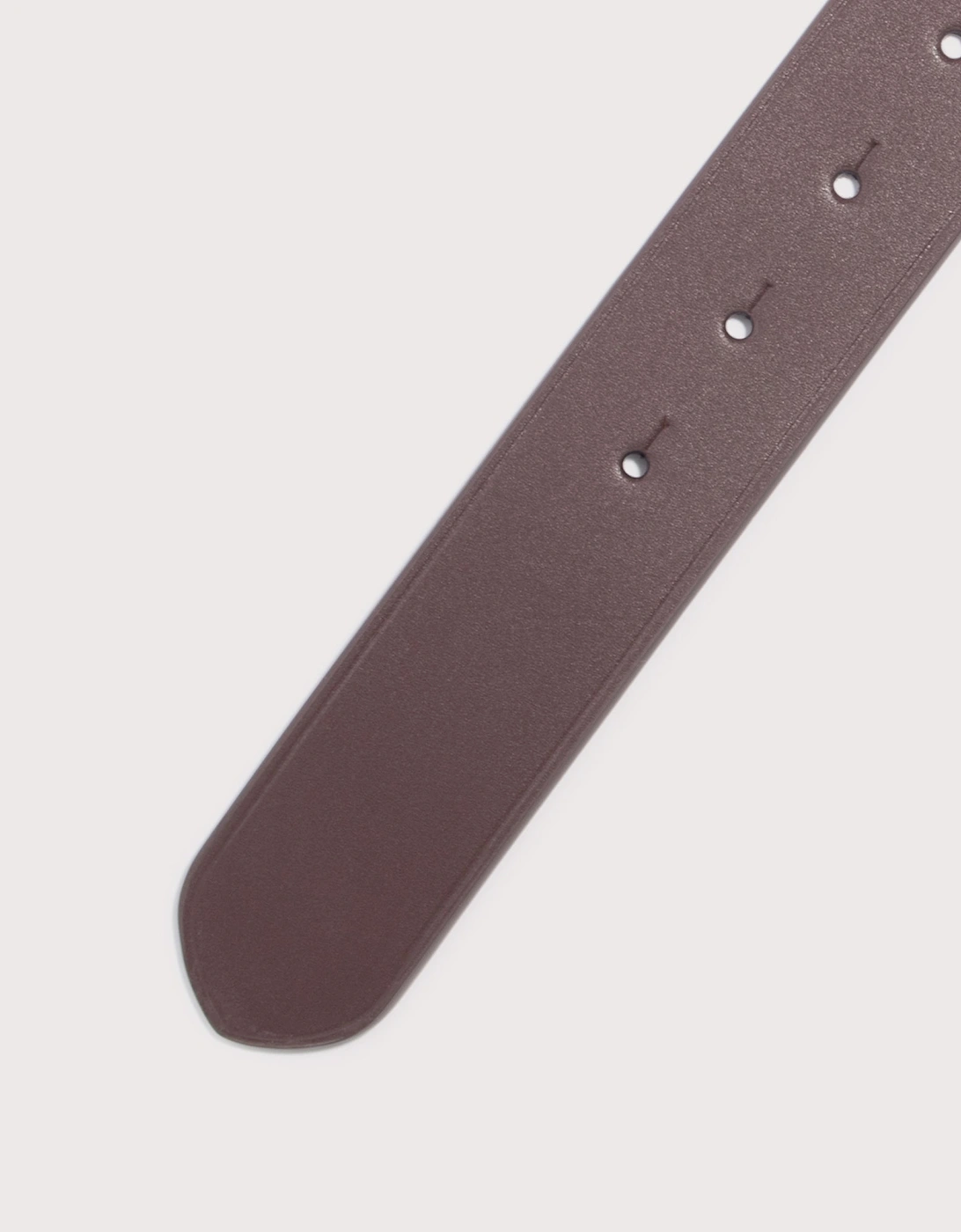 Pony Plaque Leather Belt