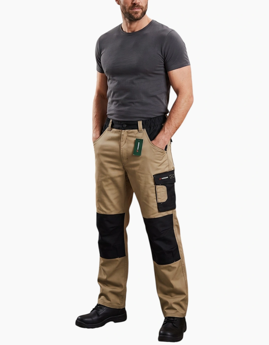 Parkside Mens Cargo Work Trousers Combat Pant