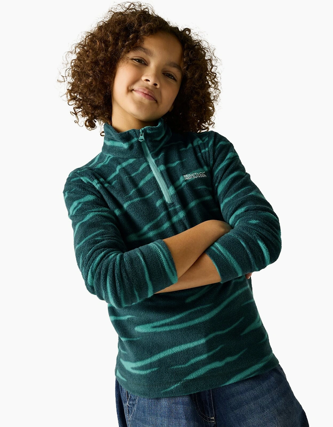 Regatta Kids Hot Shot II Half Zip Fleece Top