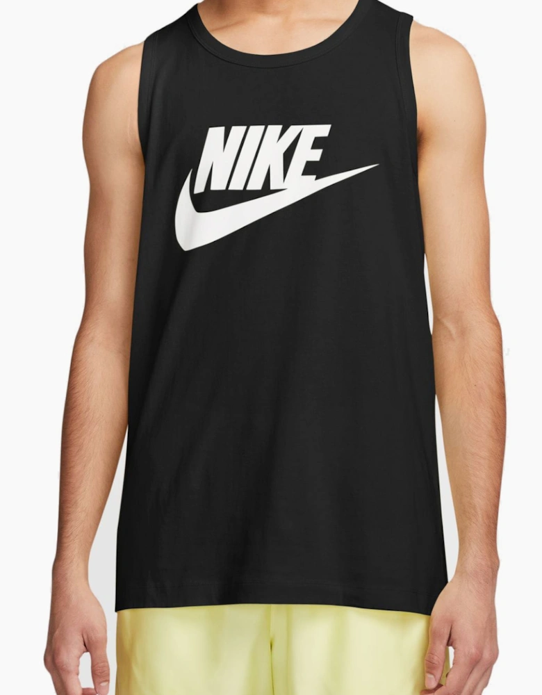 Nike Men's Swoosh Big Logo Vest/Tank Top Black