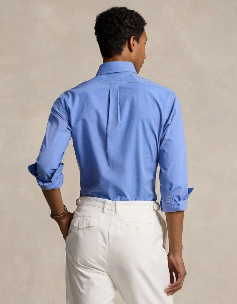 Polo Ralph Lauren LS Bistrch Poplin Shirt 003 Blue End on End