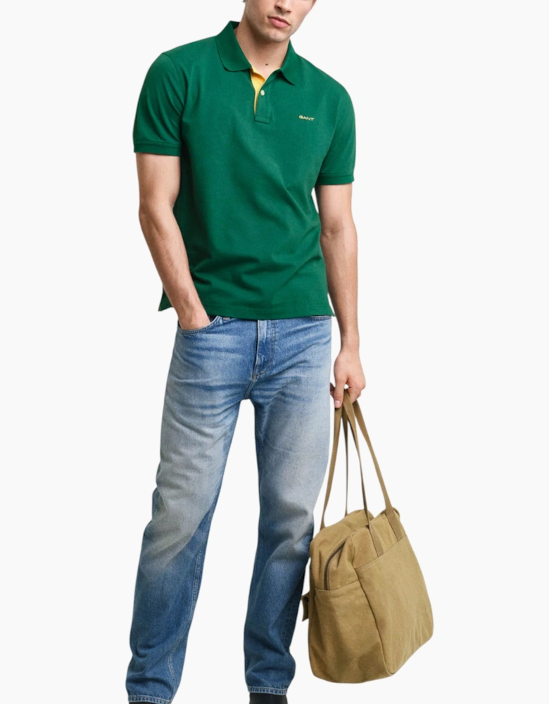 GANT MENS Polo Pique Shirt Short Sleeve Casual Cotton Top